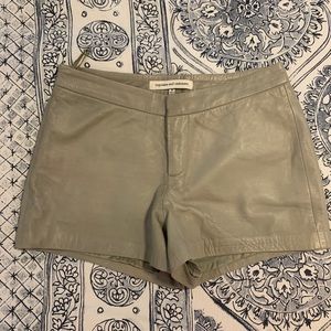 Cupcakes and Cashmere grey leather shorts